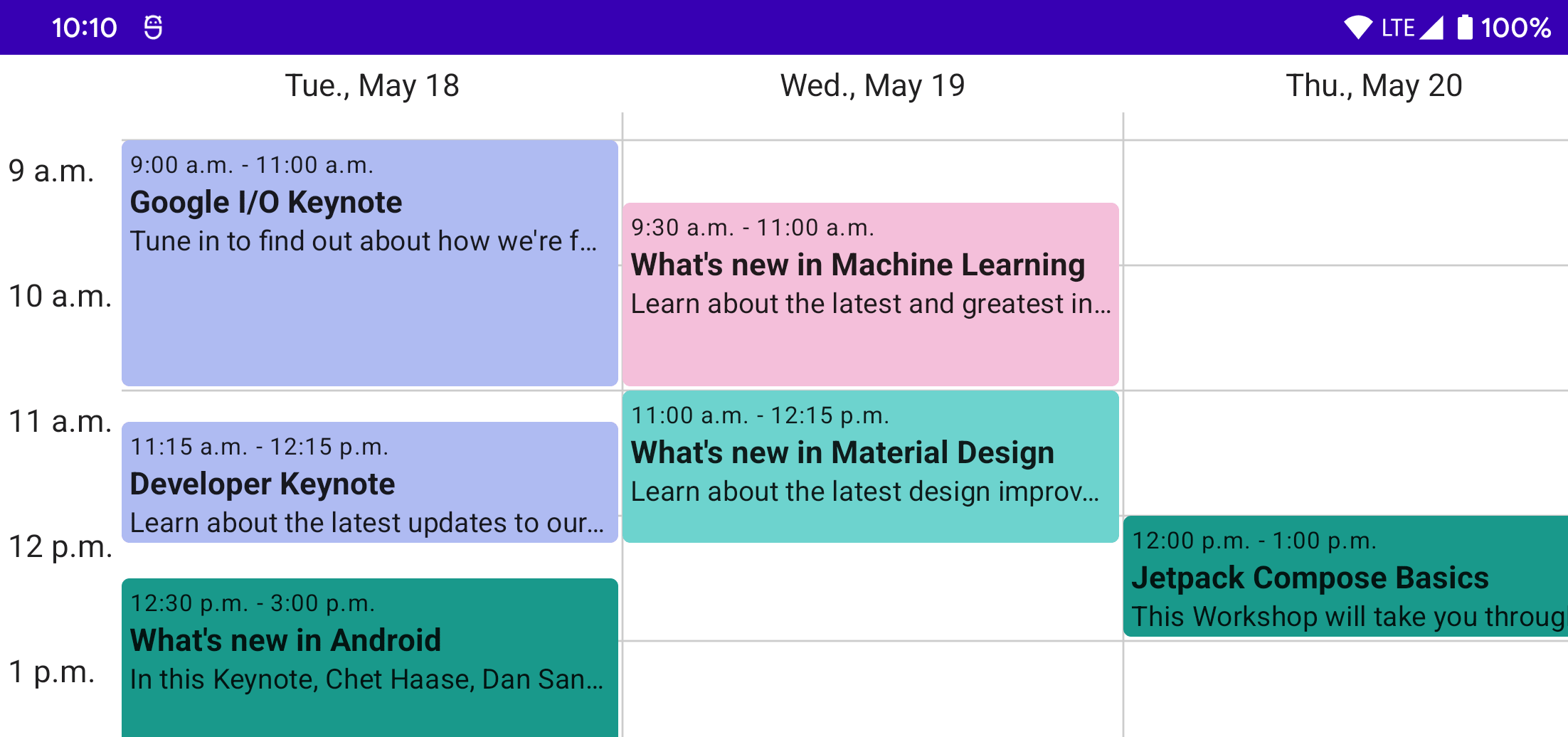 Custom Weekly Schedule Layout with Jetpack Compose Part 2 Daniel